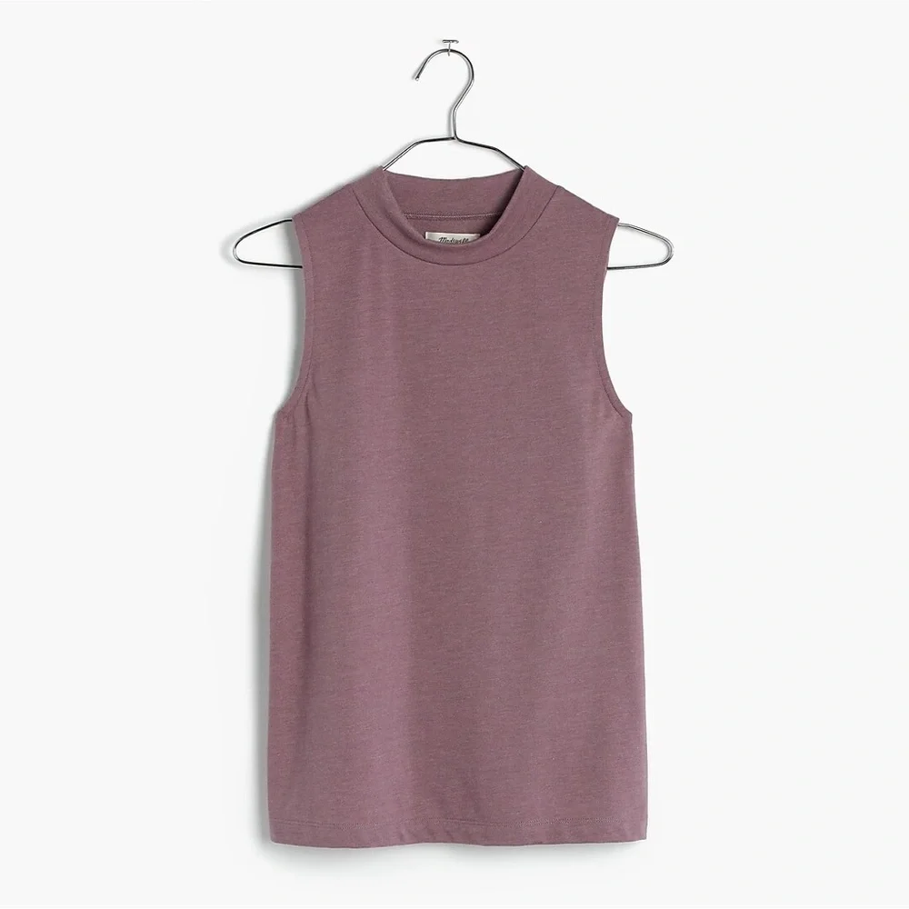 Madewell Tune Mockneck Tank Top - Picture 1 of 11